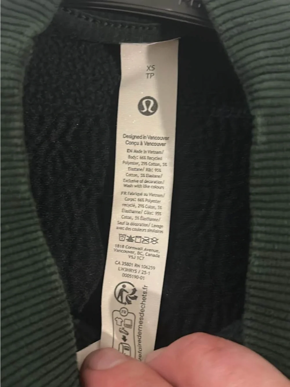 lululemon athletica Dark Green Tennis Club Crewneck Sweatshirt